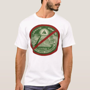 ANTI-ILLUMINATI lijn T-shirt voor mannen