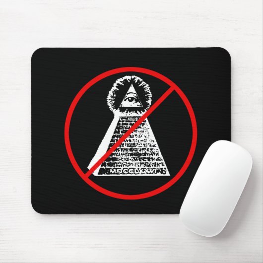 Anti Illuminati New World Order NWO Mousepad Muismat (Met muis)