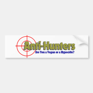 Anti-jagers Bumpersticker