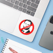 Anti-JD Vance Sticker (Laptop met iPhone)