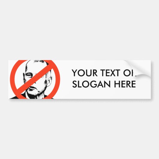 ANTI-JERRY BROWN BUMPERSTICKER (Voorkant)