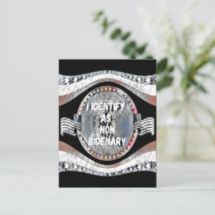 Anti Joe Biden citaat, ik identificeer me als niet Briefkaart