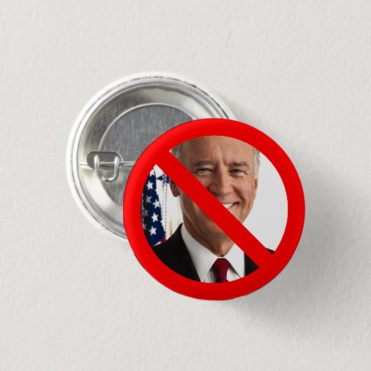 Anti Joe Biden Ronde Button 3,2 Cm (Voorkant /achterkant)