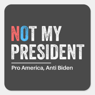 Anti Joe Biden Vierkante Sticker