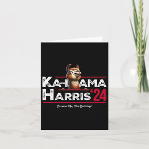 Anti Kamala Harris 24 Pro Trump 2024 Humor Ka-llam Kaart