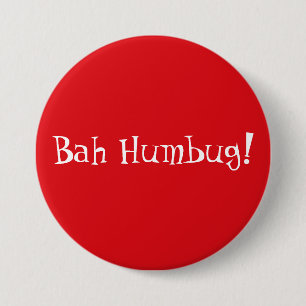 Anti-kerst Ronde Button 7,6 Cm