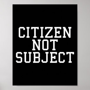 Anti Koninklijke Burger Niet Onderdaan Linkse Afsc Poster
