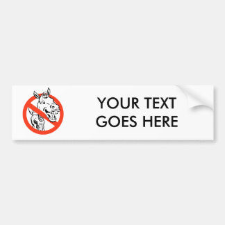 Anti-Liberaal / Anti-Democraat Bumpersticker