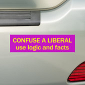 Anti-liberale bumpersticker (Op auto)