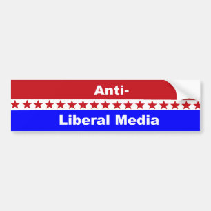 Anti-liberale media bumpersticker