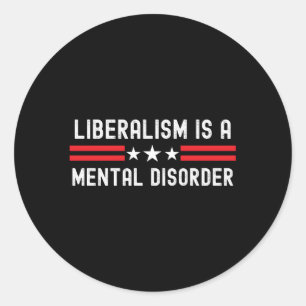 Anti-liberale Republikeinse Pap Amerikaanse Anti-B Ronde Sticker
