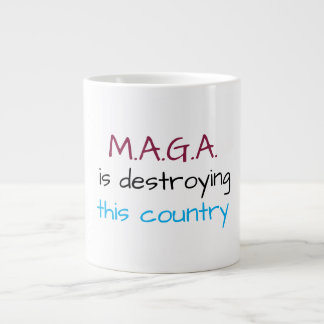 Anti-MAGA-boodschap Extra Grote Beker