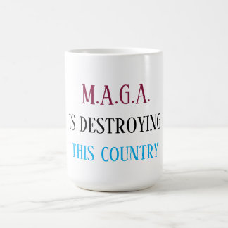 Anti-MAGA-boodschap Koffiemok
