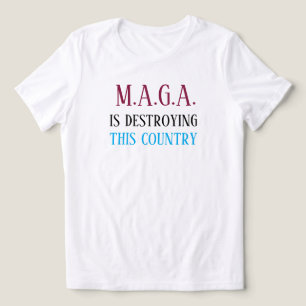 Anti-MAGA-boodschap Tri-Blend Shirt