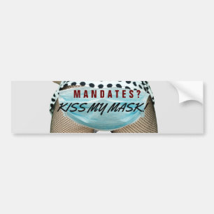 Anti-masker- en vaccinatiemandaten - Defiant beric Bumpersticker