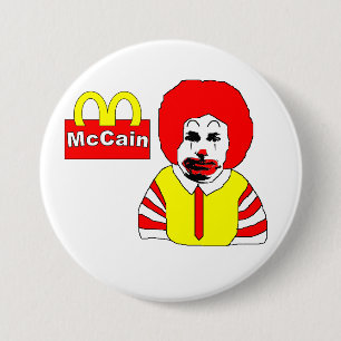 Anti-McCain-Button Ronde Button 7,6 Cm