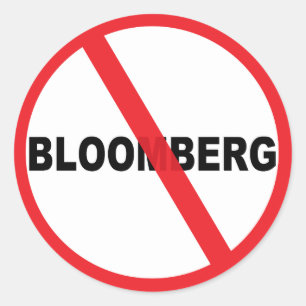 Anti Mike Bloomberg Ronde Sticker