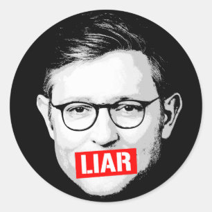 Anti Mike Johnson Liar Sticker