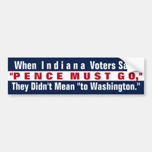 Anti Mike Pence 2020 Verkiezing Onderwijs Presiden Bumpersticker