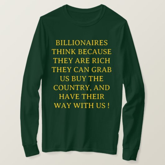 Anti - milliardaire - T-Shirt (Design devant)