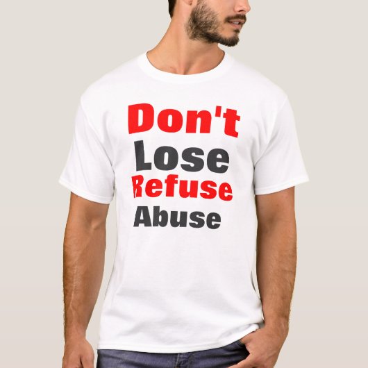 Anti-misbruik mannen t-shirt (Voorkant)
