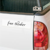 Anti-New World Order Free Thinker Independent Bumpersticker (Op Truck)