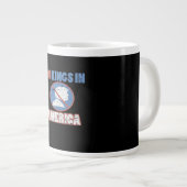 Anti- No Kings In America Classic Extra Grote Beker (Voorkant rechts)