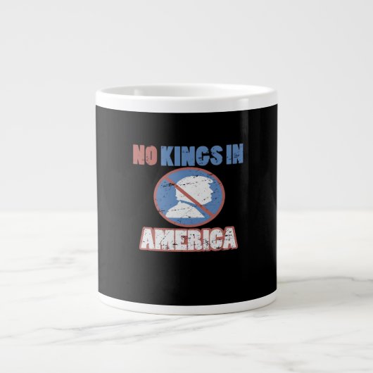Anti- No Kings In America Classic Extra Grote Beker (Voorkant)