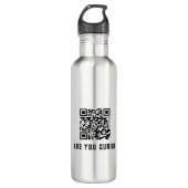 Anti-Nosy People QR-code Waterfles (Voorkant)