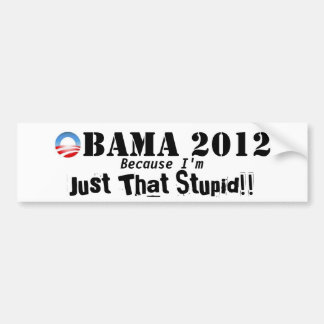 Anti-Obama 2012-Bumpersticker Bumpersticker