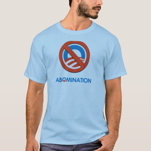 Anti-Obama - Abominatie T-shirt (Voorkant)
