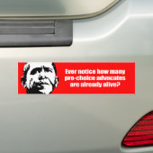 Anti-Obama - altijd opmerken hoe voorstanders van Bumpersticker (Op auto)