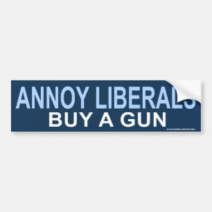 anti-Obama "Annoy Liberals Pistolen" ticker Bumpersticker