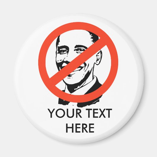 ANTI-OBAMA: ANTI-OBAMA MAGNEET (Voorkant)