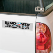 Anti-Obama buigen over stimuleringspakket Bumpersticker (Op Truck)