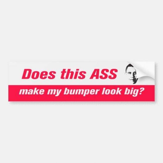 Anti-Obama Bumpersticker (Voorkant)