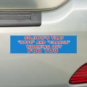 Anti-Obama Bumpersticker (Op auto)
