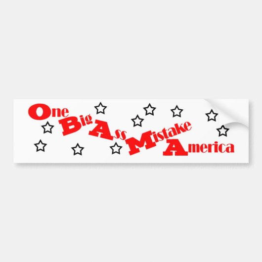 Anti-Obama Bumpersticker (Voorkant)