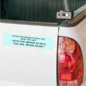 ANTI OBAMA BUMPERSTICKER (Op Truck)