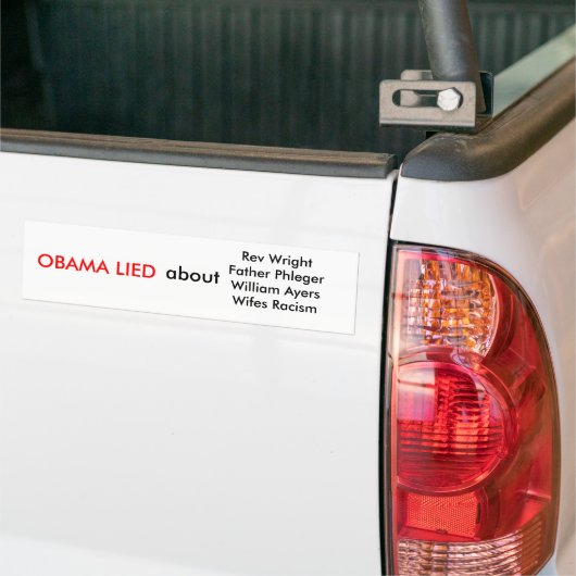 Anti Obama Bumpersticker (Op Truck)