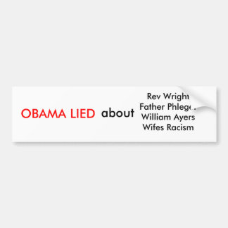 Anti Obama Bumpersticker