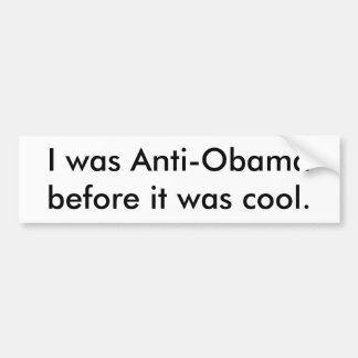 Anti-Obama Bumpersticker