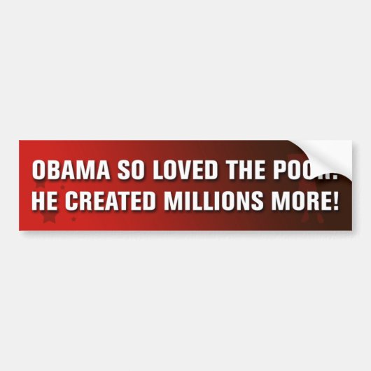 Anti Obama Bumpersticker (Voorkant)