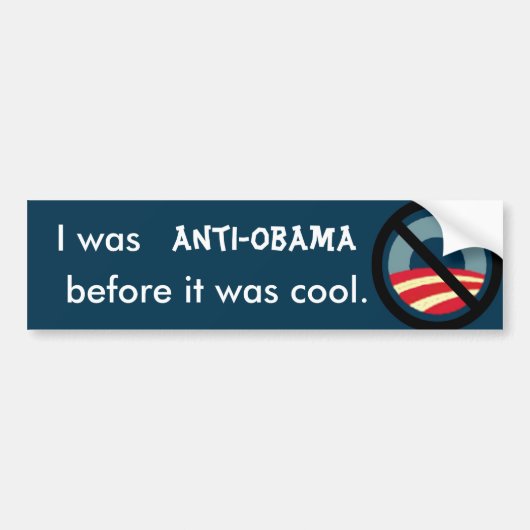 Anti-Obama Bumpersticker 2 (Voorkant)
