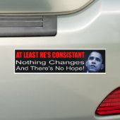 Anti-Obama-Bumpersticker Bumpersticker (Op auto)