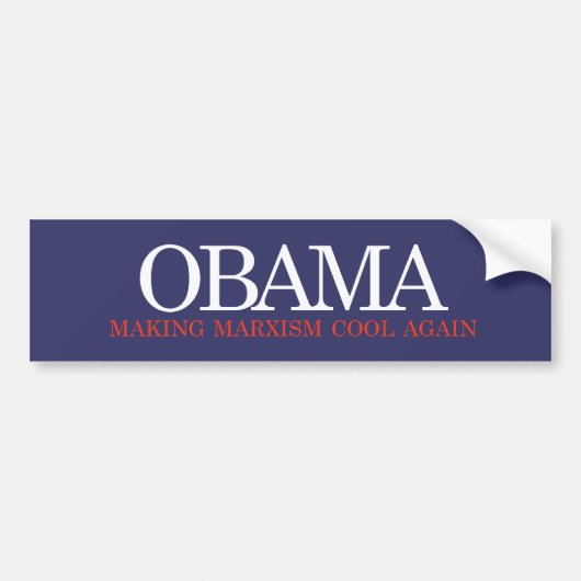 Anti-Obama Bumpersticker - Making Marxism Cool aga (Voorkant)