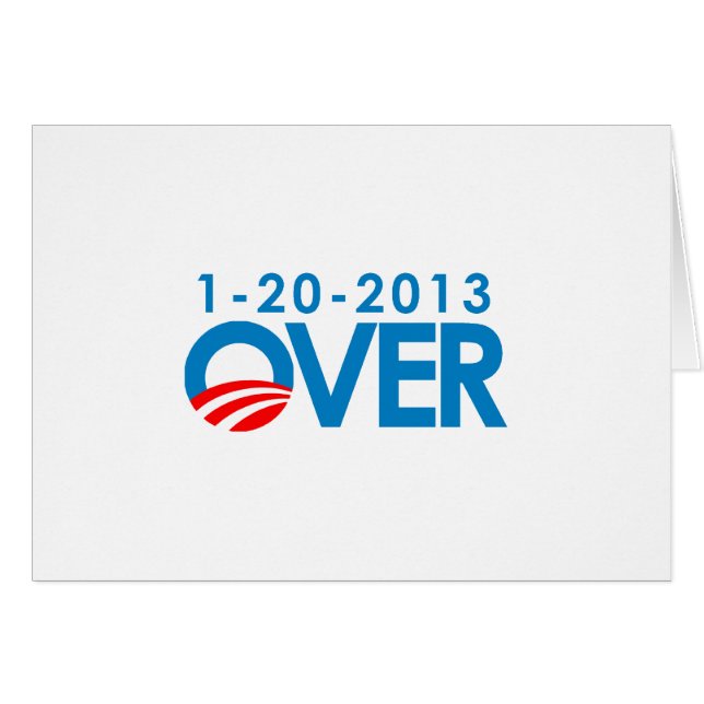 Anti-Obama Bumpersticker - plus de 1-20-2013 (Devant horizontal)
