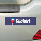 Anti-Obama Bumpersticker - Sucker (Op auto)