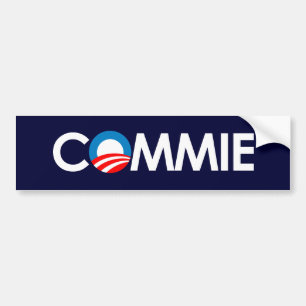 Anti-Obama - Commie White Bumpersticker