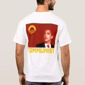 Anti-Obama: Communist Barack Obama T-shirt (Achterkant)